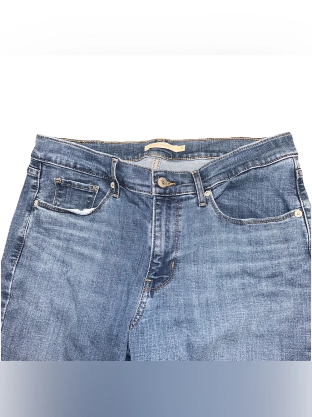 Levi's Womens Classic Straight Jeans‎ W31 L30 (fits W34 L30) Normcore Denim Blue